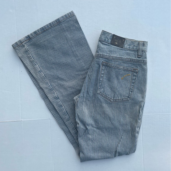 Vintage Denim - Wish pinstripe low rise flare denim jeans by VF Jeanswear
